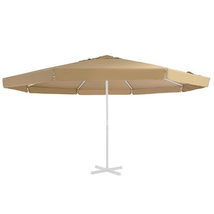 vidaXL Replacement Cover for Parasol Taupe 515 cm