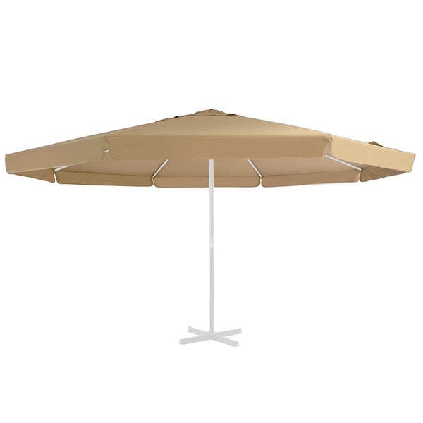 vidaXL Replacement Cover for Parasol Taupe 515 cm