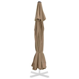 vidaXL Replacement Cover for Parasol Taupe 515 cm