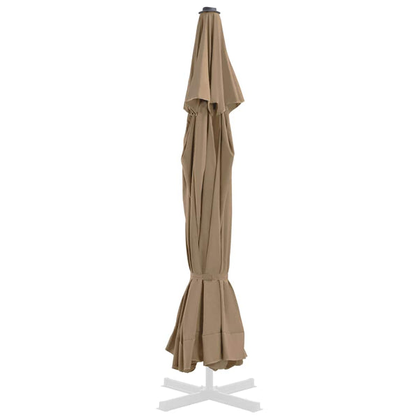 vidaXL Replacement Cover for Parasol Taupe 515 cm