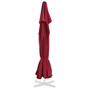 vidaXL Parasol Replacement Cover Burgundy 515 cm