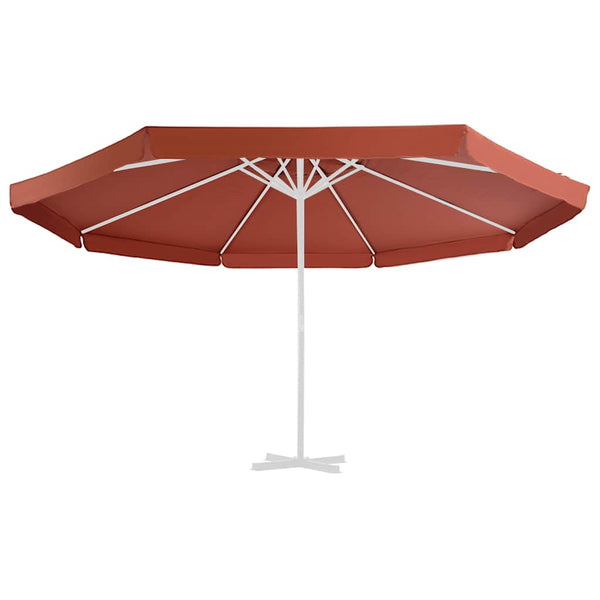 vidaXL Parasol Replacement Cover Terracotta Red 500 cm