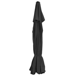 vidaXL Replacement Canopy for Parasol Black 515 cm