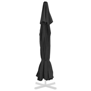vidaXL Replacement Canopy for Parasol Black 515 cm