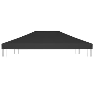 vidaXL Gazebo Roof 270 g/m² 4x3 m Black