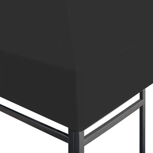 vidaXL Gazebo Roof 270 g/m² 4x3 m Black