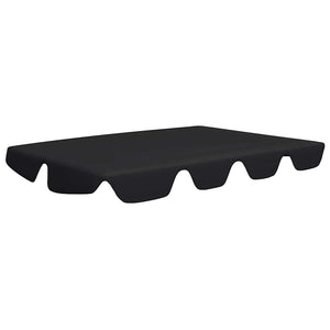 vidaXL Replacement Roof for Hollywood Swing Black 188/168x145/110 cm