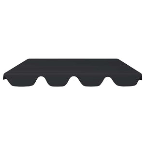 vidaXL Replacement Roof for Hollywood Swing Black 188/168x145/110 cm