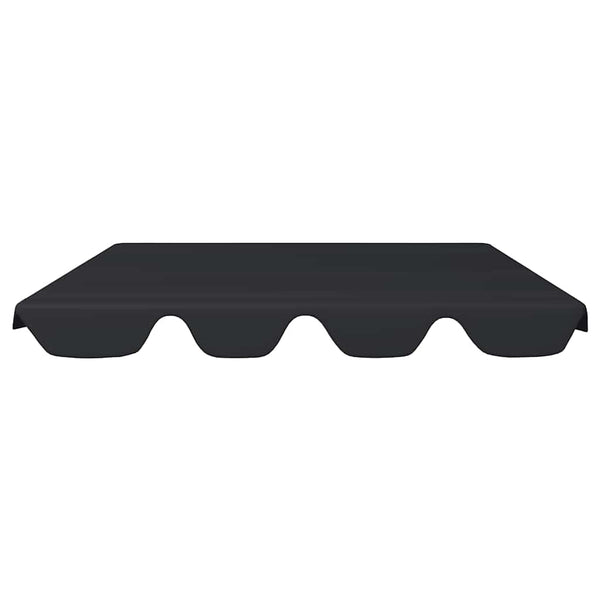 vidaXL Replacement Roof for Hollywood Swing Black 188/168x145/110 cm