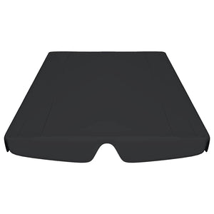 vidaXL Replacement Roof for Hollywood Swing Black 188/168x145/110 cm