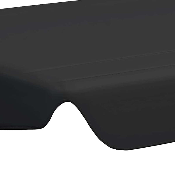 vidaXL Replacement Roof for Hollywood Swing Black 188/168x145/110 cm