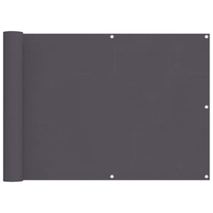 vidaXL Balcony Privacy Screen Anthracite 75x300 cm Oxford Fabric