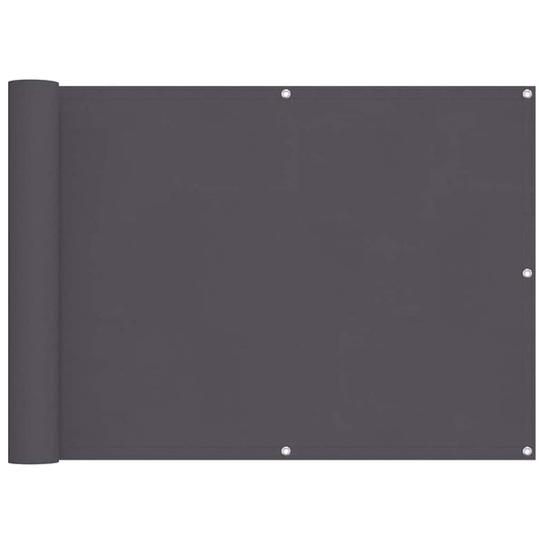 vidaXL Balcony Privacy Screen Anthracite 75x300 cm Oxford Fabric
