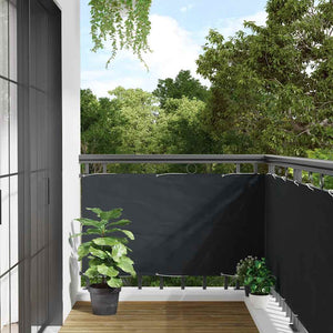 vidaXL Balcony Privacy Screen Anthracite 75x300 cm Oxford Fabric