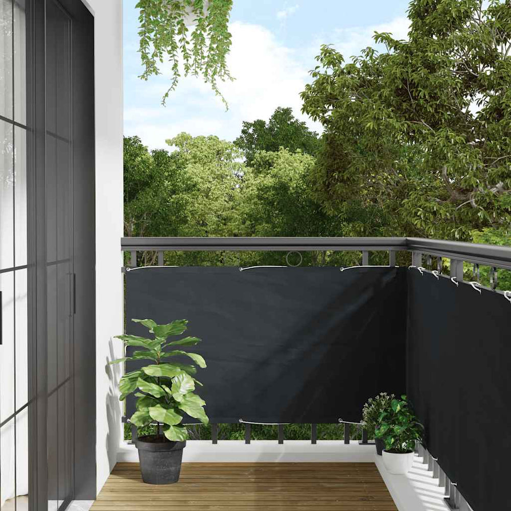 vidaXL Balcony Privacy Screen Anthracite 75x500 cm Oxford Fabric