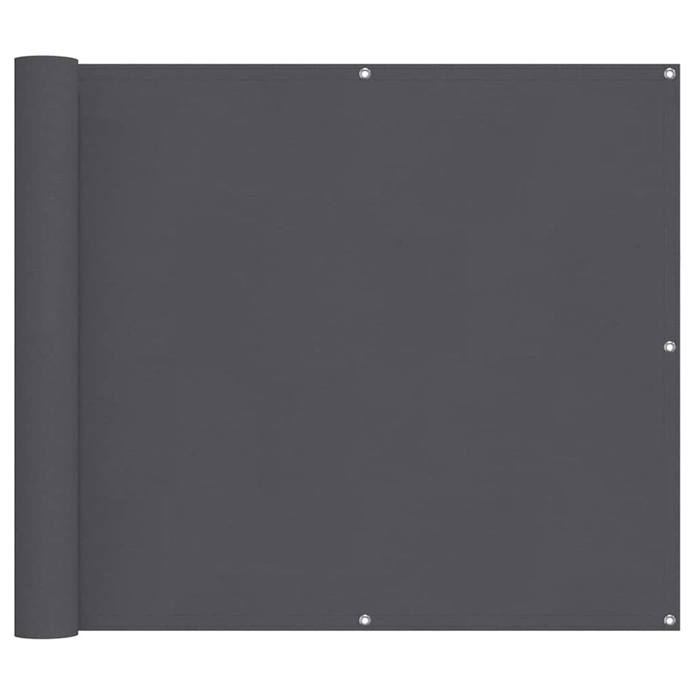 vidaXL Balcony Privacy Screen Anthracite 90x500 cm Oxford Fabric