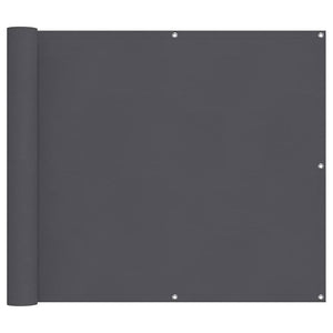 vidaXL Balcony Privacy Screen Anthracite 90x500 cm Oxford Fabric