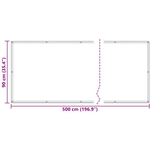 vidaXL Balcony Privacy Screen Anthracite 90x500 cm Oxford Fabric