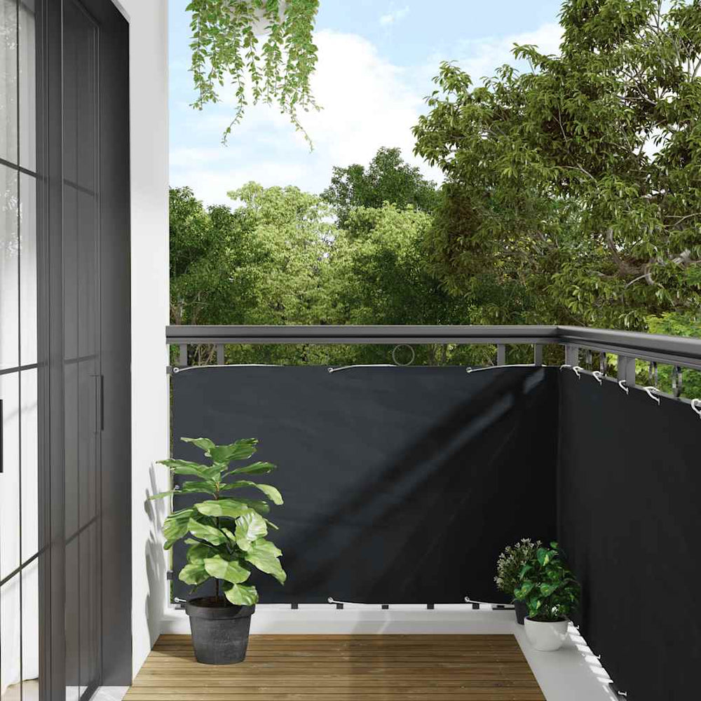 vidaXL Balcony Privacy Screen Anthracite 90x500 cm Oxford Fabric