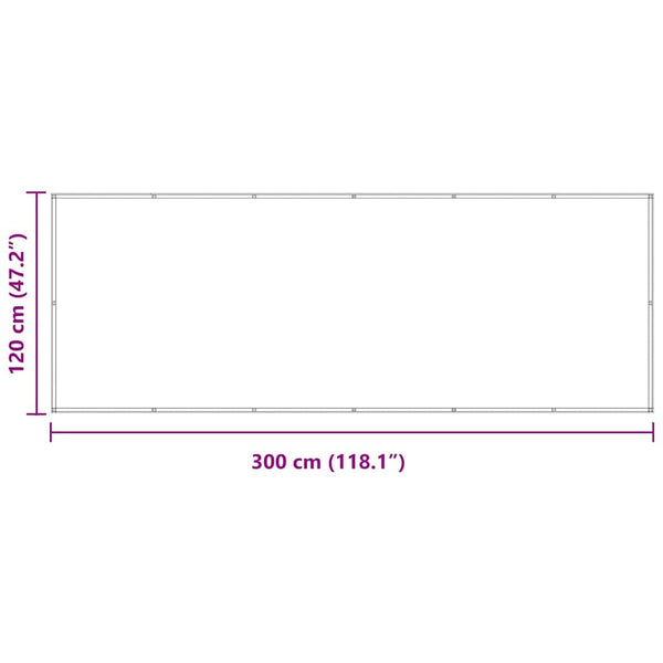 vidaXL Balcony Privacy Screen Anthracite 120x300 cm Oxford Fabric