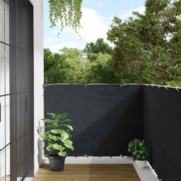 vidaXL Balcony Privacy Screen Anthracite 120x600 cm Oxford Fabric