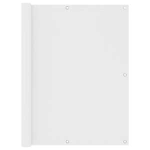 vidaXL Balcony Privacy Screen White 120x300 cm Oxford Fabric