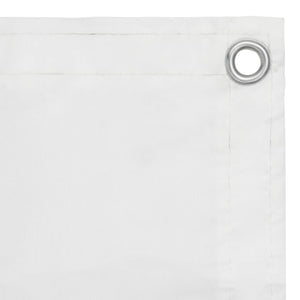 vidaXL Balcony Privacy Screen White 120x400 cm Oxford Fabric
