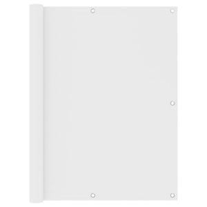 vidaXL Balcony Privacy Screen White 120x500 cm Oxford Fabric