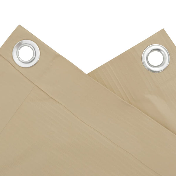 vidaXL Balcony Privacy Screen Beige 75x300 cm Oxford Fabric