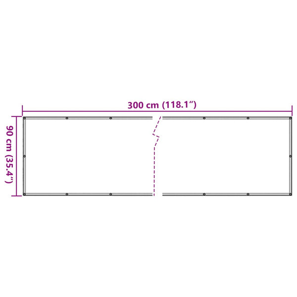 vidaXL Balcony Privacy Screen Beige 90x300 cm Oxford Fabric