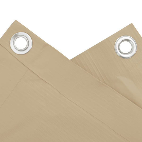 vidaXL Balcony Privacy Screen Beige 120x400 cm Oxford Fabric