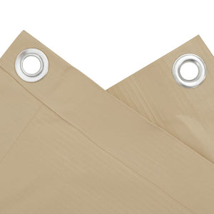 vidaXL Balcony Privacy Screen Beige 120x500 cm Oxford Fabric