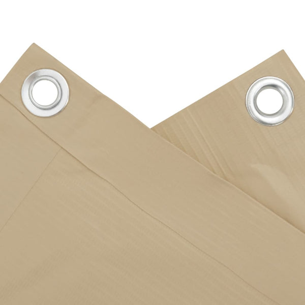 vidaXL Balcony Privacy Screen Beige 120x500 cm Oxford Fabric