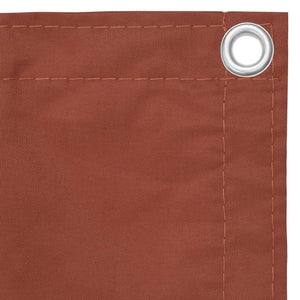 vidaXL Balcony Privacy Screen Terracotta Red 75x300 cm Oxford Fabric