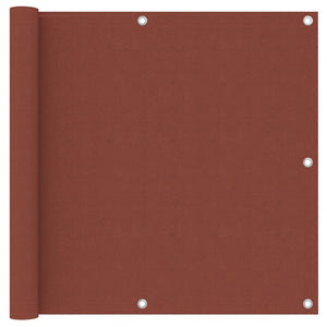 vidaXL Balcony Privacy Screen Terracotta Red 90x300 cm Oxford Fabric