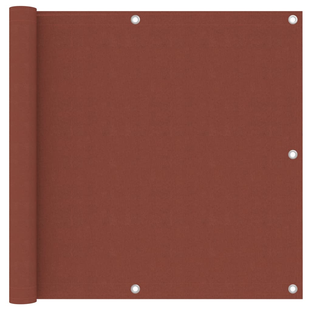 vidaXL Balcony Privacy Screen Terracotta Red 90x300 cm Oxford Fabric