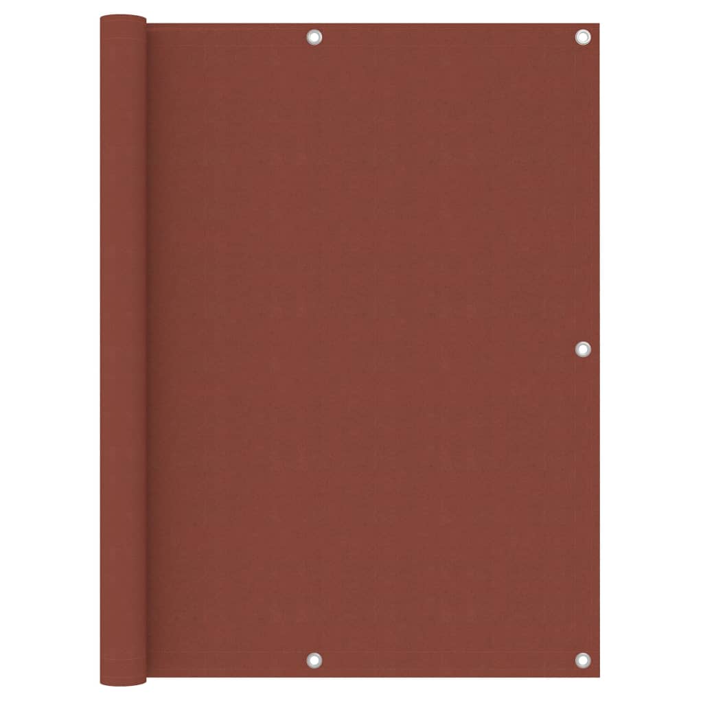 vidaXL Balcony Privacy Screen Terracotta Red 120x600 cm Oxford Fabric