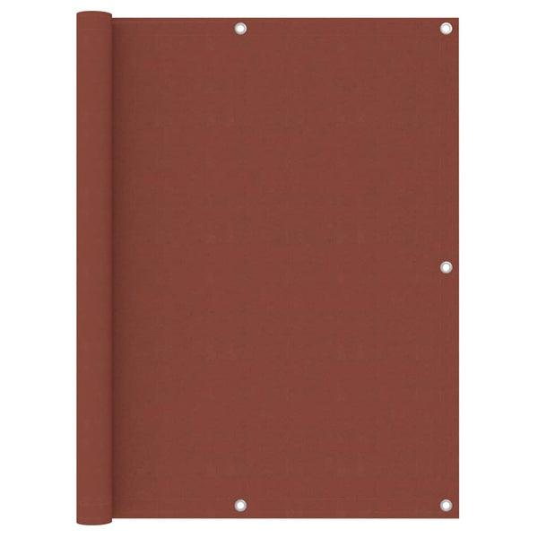 vidaXL Balcony Privacy Screen Terracotta Red 120x600 cm Oxford Fabric