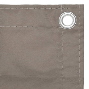 vidaXL Balcony Privacy Screen Taupe 75x500 cm Oxford Fabric
