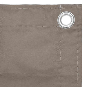 vidaXL Balcony Privacy Screen Taupe 75x600 cm Oxford Fabric