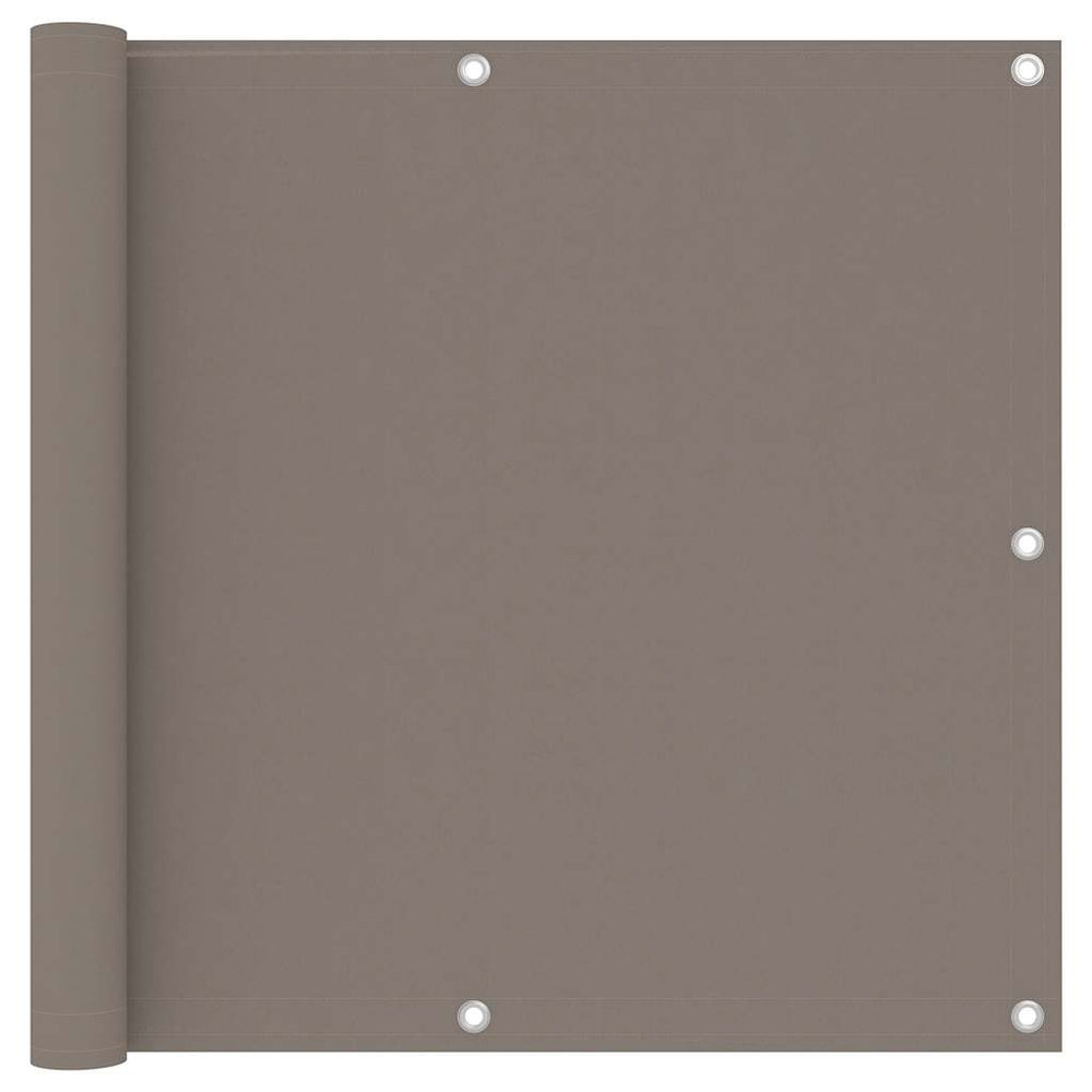vidaXL Balcony Privacy Screen Taupe 90x300 cm Oxford Fabric
