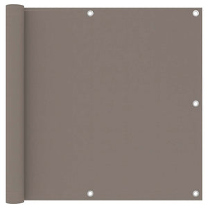 vidaXL Balcony Privacy Screen Taupe 90x300 cm Oxford Fabric