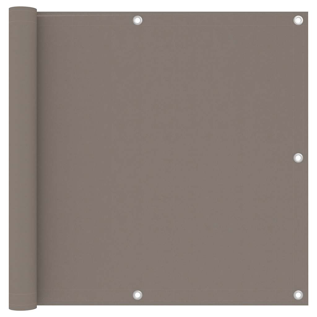 vidaXL Balcony Privacy Screen Taupe 90x300 cm Oxford Fabric