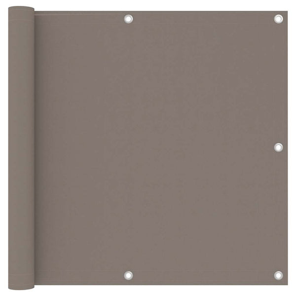vidaXL Balcony Privacy Screen Taupe 90x300 cm Oxford Fabric