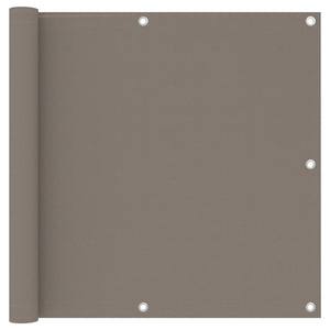 vidaXL Balcony Privacy Screen Taupe 90x500 cm Oxford Fabric