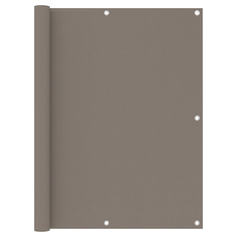 vidaXL Balcony Privacy Screen Taupe 120x300 cm Oxford Fabric