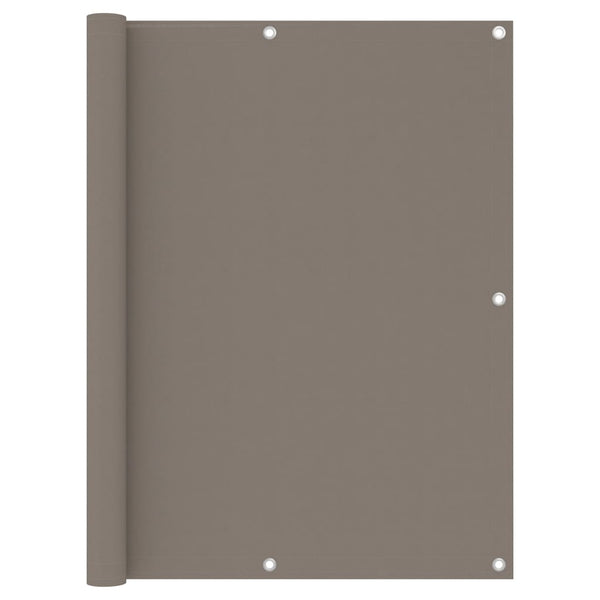 vidaXL Balcony Privacy Screen Taupe 120x300 cm Oxford Fabric