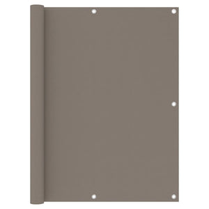vidaXL Balcony Privacy Screen Taupe 120x400 cm Oxford Fabric