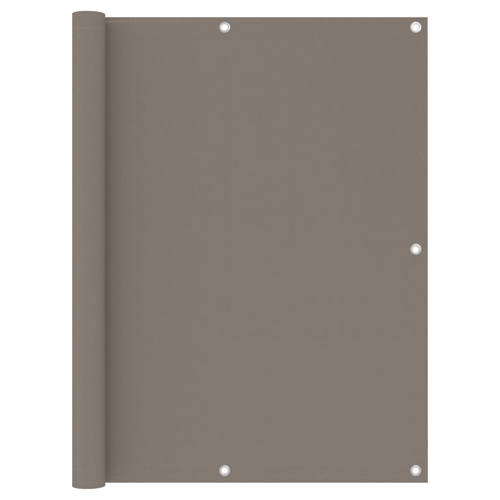 vidaXL Balcony Privacy Screen Taupe 120x400 cm Oxford Fabric