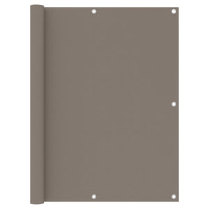 vidaXL Balcony Privacy Screen Taupe 120x500 cm Oxford Fabric